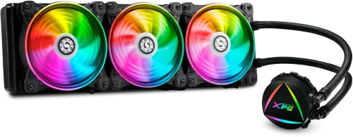 ADATA XPG DISSIPATORE CPU ACQUA LEVANTE X 360 ARGB BLACK RGB MIRROR PUMP HEAD